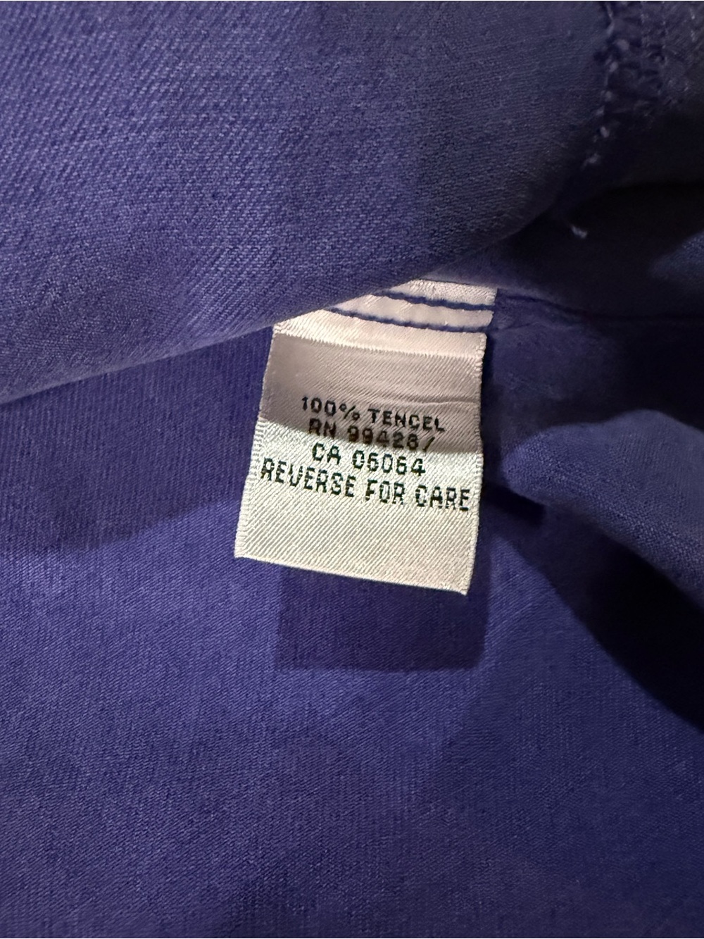 Bugatchi Uomo Men’s Large Blue 100% Tencel Button Front Shirt Long Sleeve - Picture 4 of 10
